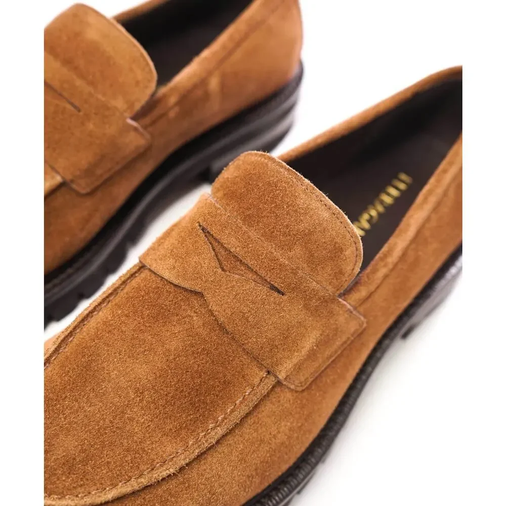 $995 FERRAGAMO - Brown Suede 